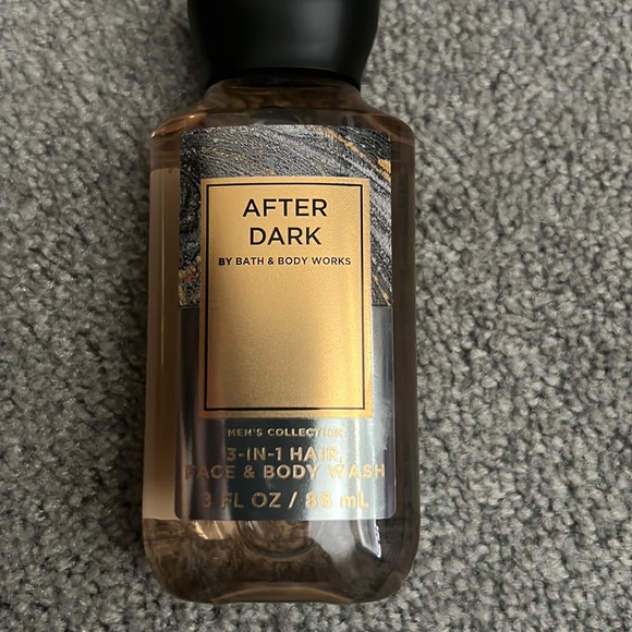 BBW MENS 3pc TRAVEL SIZE set Body Wash/cream/col After Dark - Picture 3 of 5